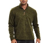 Autumn Men's Half Zipper Thicker Sweatshirts Solid Color Pullover for Male Turtleneck Sweaters Lightweight Warm Jacket Coats