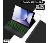 Backlit Touchpad Keyboard Case For Samsung Galaxy tab S10 Plus S10+ 12.4 SM-X820 5G SM-X826B 2024 Cover Korean Hebrew Keyboard