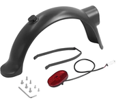 Rear Fender With Hook Lock Back Wing Taillight for Xiaomi Electric Scooter 4 Pro Parts KickScooter Brake Taillight Support Set