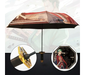 Demon Slayer Katana Umbrella Kimetsu Rengoku Sword Raincoa Black Parasol Real Size Japanese Katana Samurai Sabre Anime Umbrella