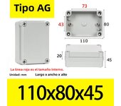 AG Type Waterproof DIY Housing Instrument Case ABS Plastic Project Box Storage Case Enclosure Boxes Electronic Supplies