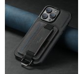 SUTENI Luxury Leather Card Holder Phone Case Wrist Strap Wallet for iPhone 16 15 14 13 12 11 Pro Plus Max X Xs XR
