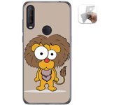 Tumundosmartphone Funda Gel Tpu para Alcatel 1S 2020 / 3L 2020 diseño Leon Dibujos