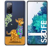Tumundosmartphone Funda Gel Transparente para Samsung Galaxy S20 FE diseño Jirafa Dibujos