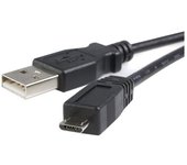 StarTech.com - Cable 3m Micro USB B a USB A Cargador para Teléfono Móvil Datos USB 2.0 - Macho a Macho - Negro UUSBHAUB3M