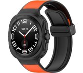 Leather Silicone Strap for Samsung Galaxy Watch Ultra 47mm Band Wristband Bracelet for Samsung Galaxy Watch 7 Ultra 22mm Strap