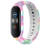 Strap for Xiaomi Mi Band 5 4 3 Silicone Wristband Bracelet Replacement for Xiaomi Band 5 MiBand 5 4 3 Wrist Color Strap