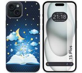 Funda Silicona compatible con IPhone 15 Plus (6.7) diseño Libro Cuentos Dibujos