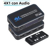 HDMI Switch 4K with Audio 4K 60Hz HDMI 2.0 Switch 5 in 1 out HDMI 4 in 1 out HDMI HDR Switcher audio extractor for PS5 PS4 Xbox