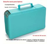 300 Slots School Pencil Case Supplies Large Capacity Pencilcase Big Art Marker Pen Bag Acsesories Stationery Box Organizer Pouch