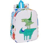 SAFTA - MOCHILA GUARDERIA ADAPT.CARRO INTERCAMBI ALGO DE JAIME - Mochila con Asas Ajustables y Espalda Ergonomica - Mochila con Compartimientos con Cremallera - Mochila Diseño Único y Licencia Oficial By ALGO DE JAIME