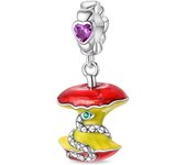 925 Silver Red Apple Green Spirit Snake Pendants Pink Robot Camera Charms Beads Fit Qikaola 925 Original Bracelets DIY Jewelry