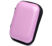 Portable Earphone Bag Coin Purse Headphone Accessories Earbuds Memory Card Case USB Cable Organizer Storage Box 11x8x4cm