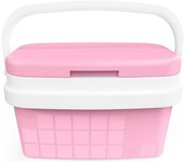 Com-Fort House - Nevera Portátil rosa con Asa Rígida - 25 litros