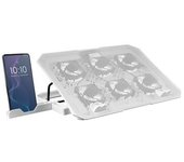 Soporte Refrigerante Mars Gaming MNBC23 para Portátiles hasta 16'/ Iluminación LED