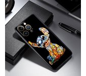 Disney Mickey Tattoo For iPhone 14 13 12 Mini 11 XS Pro Max X XR 8 7 6 Plus Soft Black Phone Case Cover