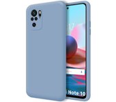 Tumundosmartphone Funda Silicona Líquida Ultra Suave para Xiaomi Redmi Note 10 / 10S color Azul