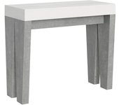 Consola extensible 90x40/300 cm Spimbo Mix Encycler Fresno Blanco-Estructura Cemento
