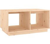 vidaXL Mesa de centro madera maciza de pino 80x50x40 cm Natural, Blanco, Gris Mesita de Salón o Comedor o Auxiliar Mesa de Café Meuble Salón