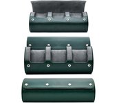 Watch Travel Case ,6 Slot Watch Roll Travel Case Organizer Display - PU Leather Watch Case - Watch Organizer  for Men & Women