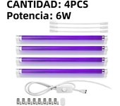 T5 UV Black Tube Lamp Ultraviolet Sterilization Lighting Bar Fluorescence Showing With US Plug For Botanical Garden Plant Growth