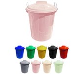 JARDIN202 - Cubo Basura de plástico con Tapadera | Cubo almacenaje y reciclar