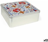 Caja Multiusos Confortime Nurse Metal 23,7 x 22,2 x 8,9 cm (12 Unidades)