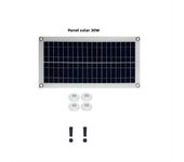 1 set, 30 Watt solar panel with 12V/24V controller for charging batteries for mobile phones, RVs, cars, MP3s, PADs, etc.