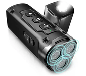 2025New Rechargeable Dog Driver with LED Flashlight. Ultrasonic Anti - Barking Device, Three - Head Barking Stopper for Training
