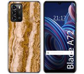 Funda Silicona para ZTE Blade A72 diseño Mármol 10 Dibujos