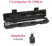 5-150N.m Torque Wrench 1/2 3/8 1/4 Inch Square Drive Precise Preset Reversible Ratchet Key Adjustable Torques Key Hand Tool