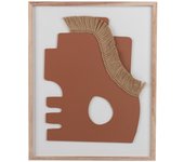Adda Home Cuadro Madera Fibra Etnico Decoración de Pared 40x2x60 Cm