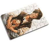 MERCHANDMANIA PUZZLE PEQUEÑO TAMAÑO APROX. A5 DE 63 PIEZAS akira toriyama mangaka padre goku chico serie rompecabezas puzle