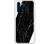 Funda compatible con Oppo A91 - Reno 3 - Fondo marmol negro