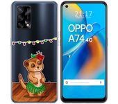 Tumundosmartphone Funda Gel Transparente para Oppo A74 4G diseño Suricata Dibujos