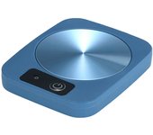 Posavasios ventilador para tazas de café, tea, cacao, leche, comida, Frutas, Velas, panel metálico de Aluminio, Seguro y fiable, Azul (10x13 cm)