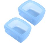 2Pcs Hanging Dog Bowl with Hook Pet Feeder Bowl Food Dispenser Wire Cage Accessories for Pets Puppy Guinea Pigs Water Dish