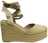 Cuña Plataforma Yute Camel