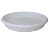 Plastiken Plato de Inyección para Maceta Terra ø34cm Blanco Plástico - Resistente y Fácil de Limpiar