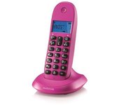 Motorola c1001lb+ violeta teléfono inalámbrico con manos libres integrado