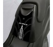 Puerta de Depósito de Protección TMAX 530 3D Pegatina de Carbono para Scooter T MAX 2012-16