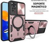 Magsafe Magnetic Camera protection case for Xiaomi Redmi Note 11 Pro 11E Pro Armor Hybrid Metal Ring Back Cover For Note 11s 11A
