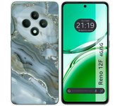 Tumundosmartphone Funda Silicona para Oppo Reno 12F 4G / 12 F 5G diseño Mármol 09 Dibujos