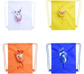 Lote de 20 Mochilas plegables Animales - Comprar Mochilas Petates Cumpleaños Niños