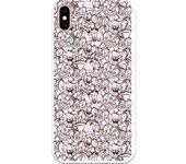 Funda original compatible con iPhone XS Max con un diseño de T&J Patrón blanco y negro