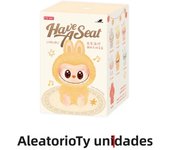 Labubu los monstruos latido del corazón Macaron cara esmaltada estatuilla de Pvc adorno de mesa muñeca Kawaii regalo de cumpleañ