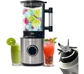 Cecotec 3984 Grand Katana 2700MAX Total Destroy B Batidora de vaso con 2700 W 5 velocidades más función Turbo 1 8 L cuchilla de 8 hojas.