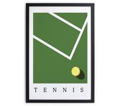 Cuadro con marco negro 40x30 tenis