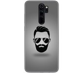 Tumundosmartphone Funda Gel Tpu para Xiaomi Redmi Note 8 Pro diseño Barba Dibujos