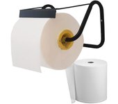Portarrollos de papel de pared Tecnokit with Rollo Free, para Rollos de 29 cm, Blanco, Portarrollos industrial, 40x20x23h cm, dispensador de Rollos de pared, accesorios de uso y montaje incluidos